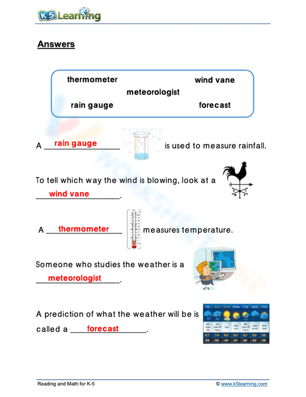 Grade 2: Weather instruments - Page 2