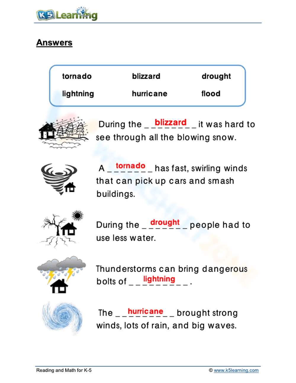 Grade 2: Complete the sentence about the extreme condition - Page 2