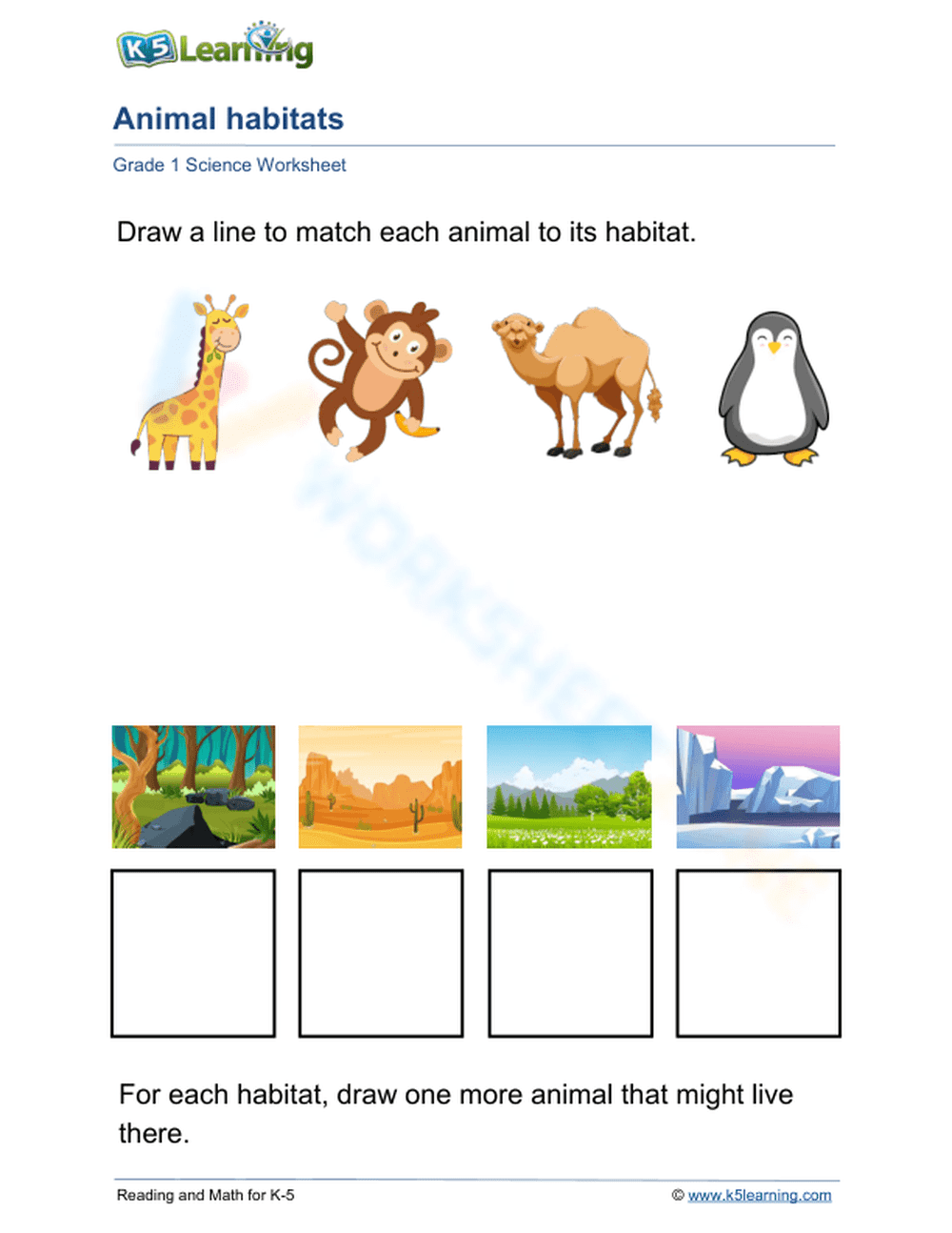 Animal habitats - Page 1