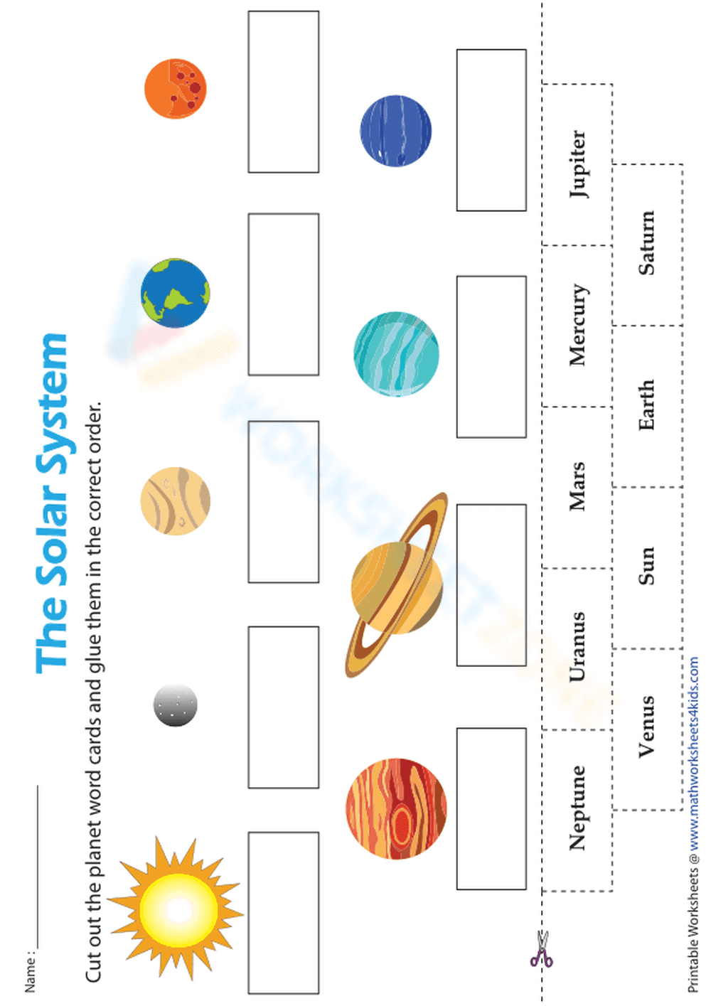 Cut and Paste Planet Names - Page 1