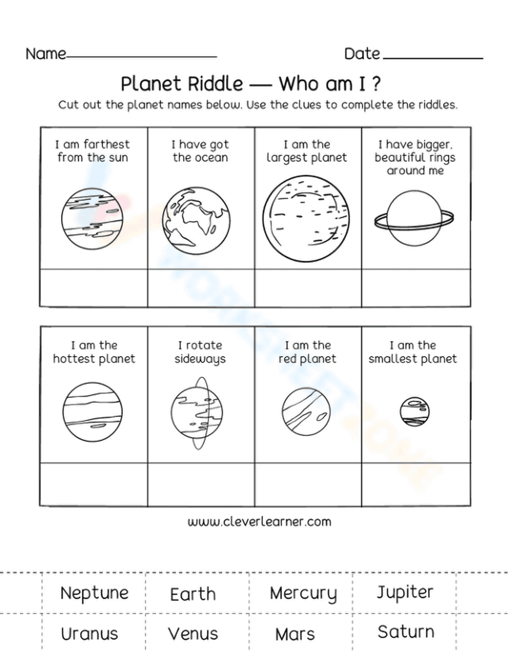 Funny Riddles About Planets - Page 1
