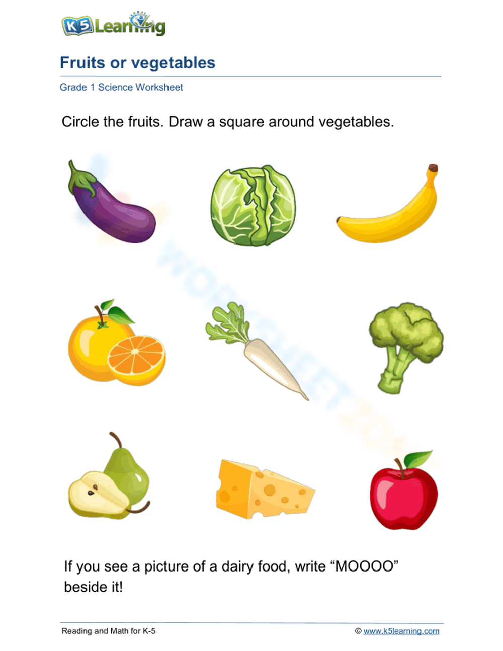 Fruits or vegetables 1 - Page 1
