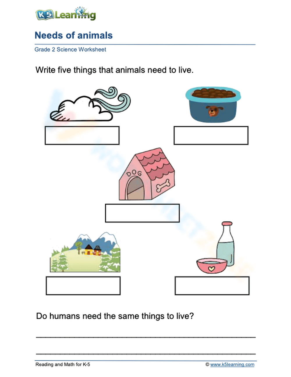 Needs of animals 2 - Page 1