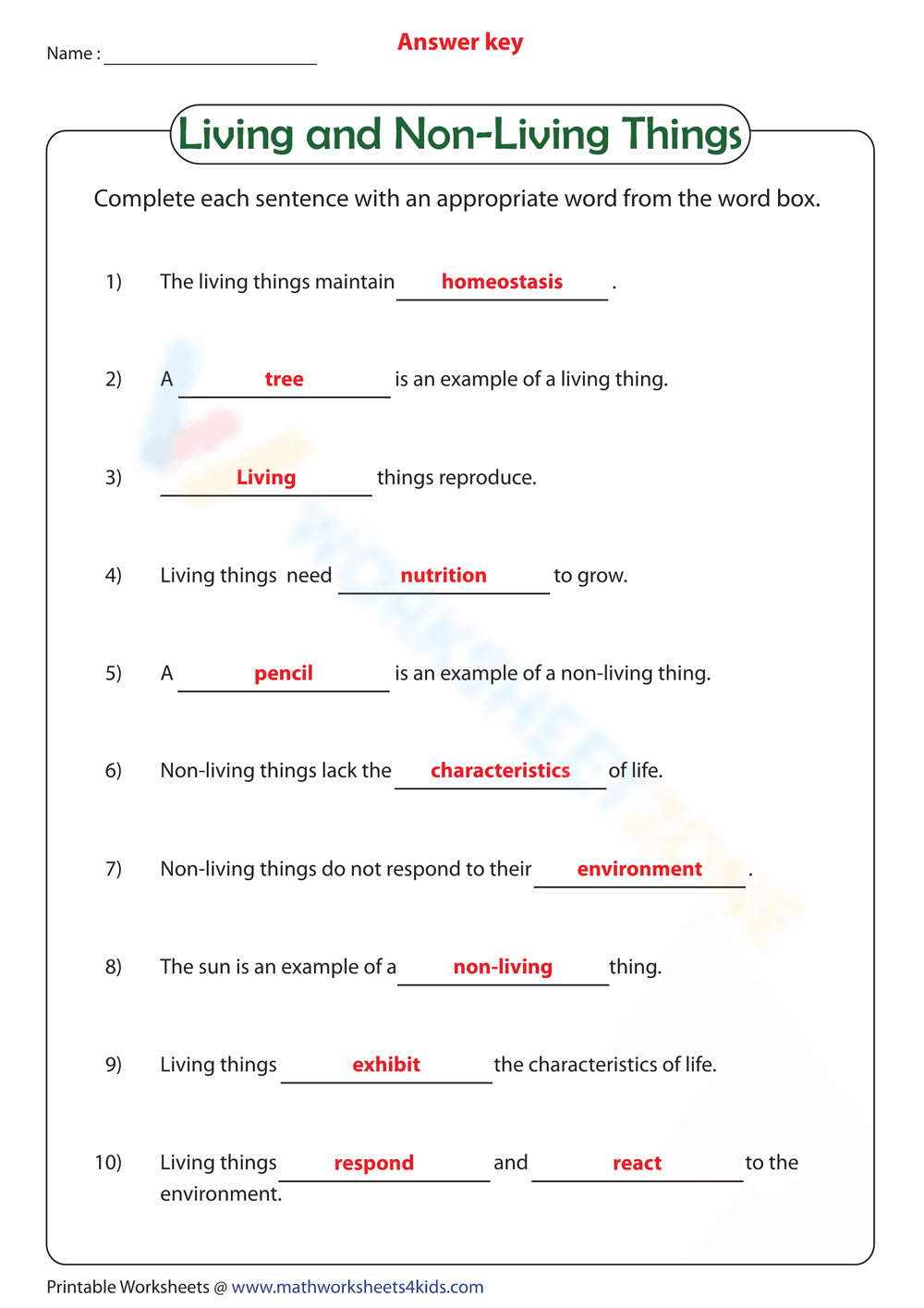 Living and non-living things - Page 2