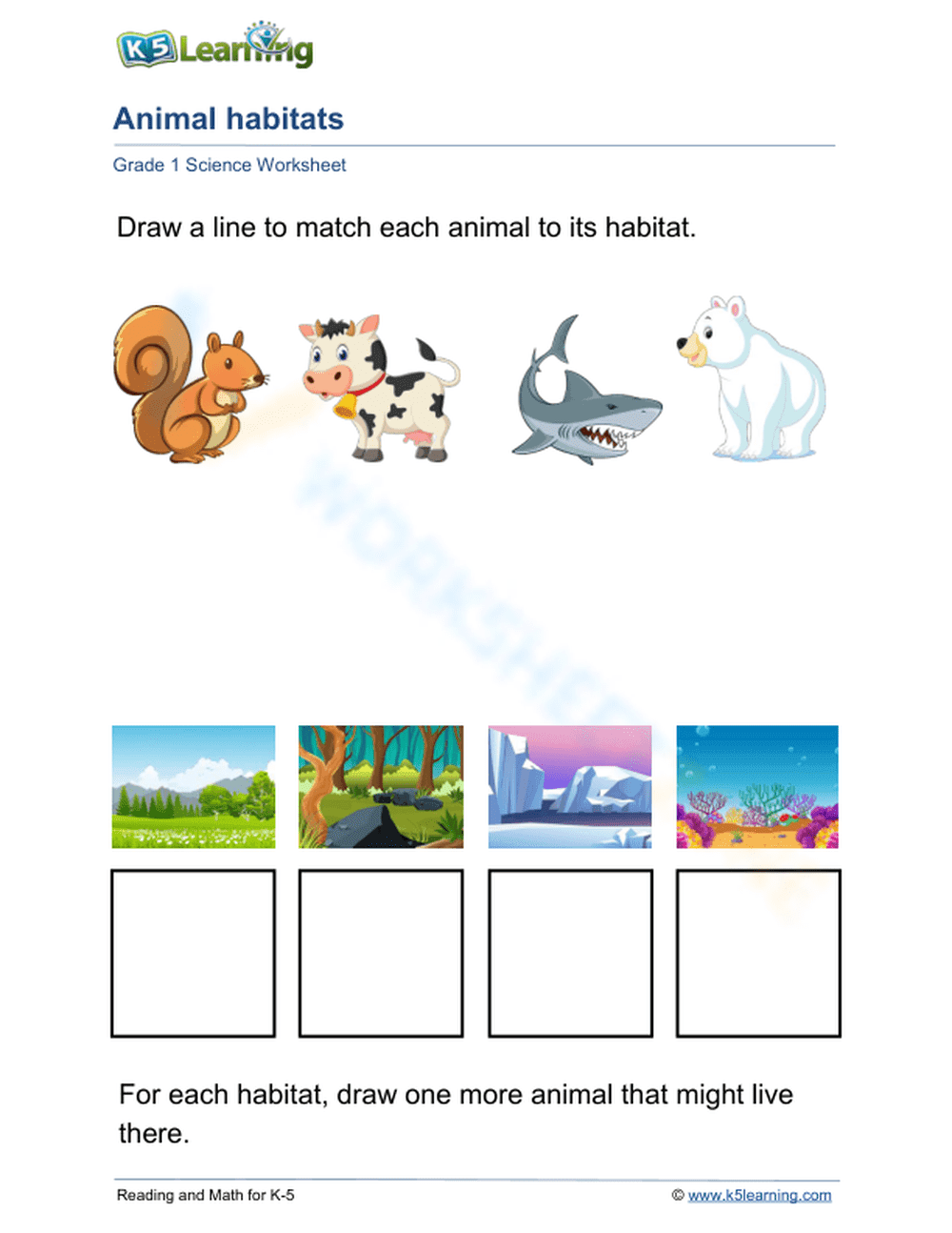 Animal habitats 2 - Page 1