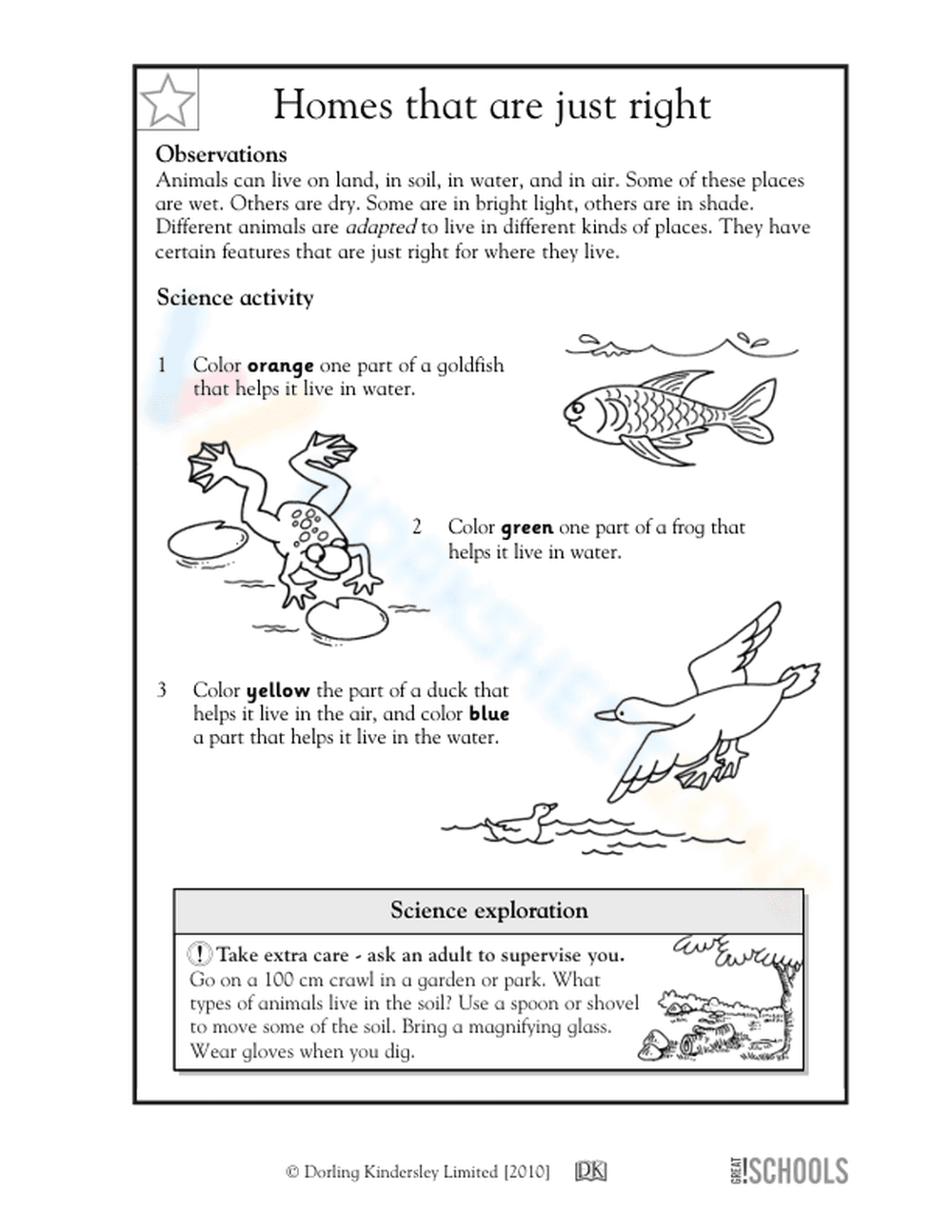 Animal homes that are just right - Page 1