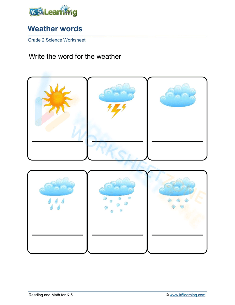 Describing the weather - Page 1