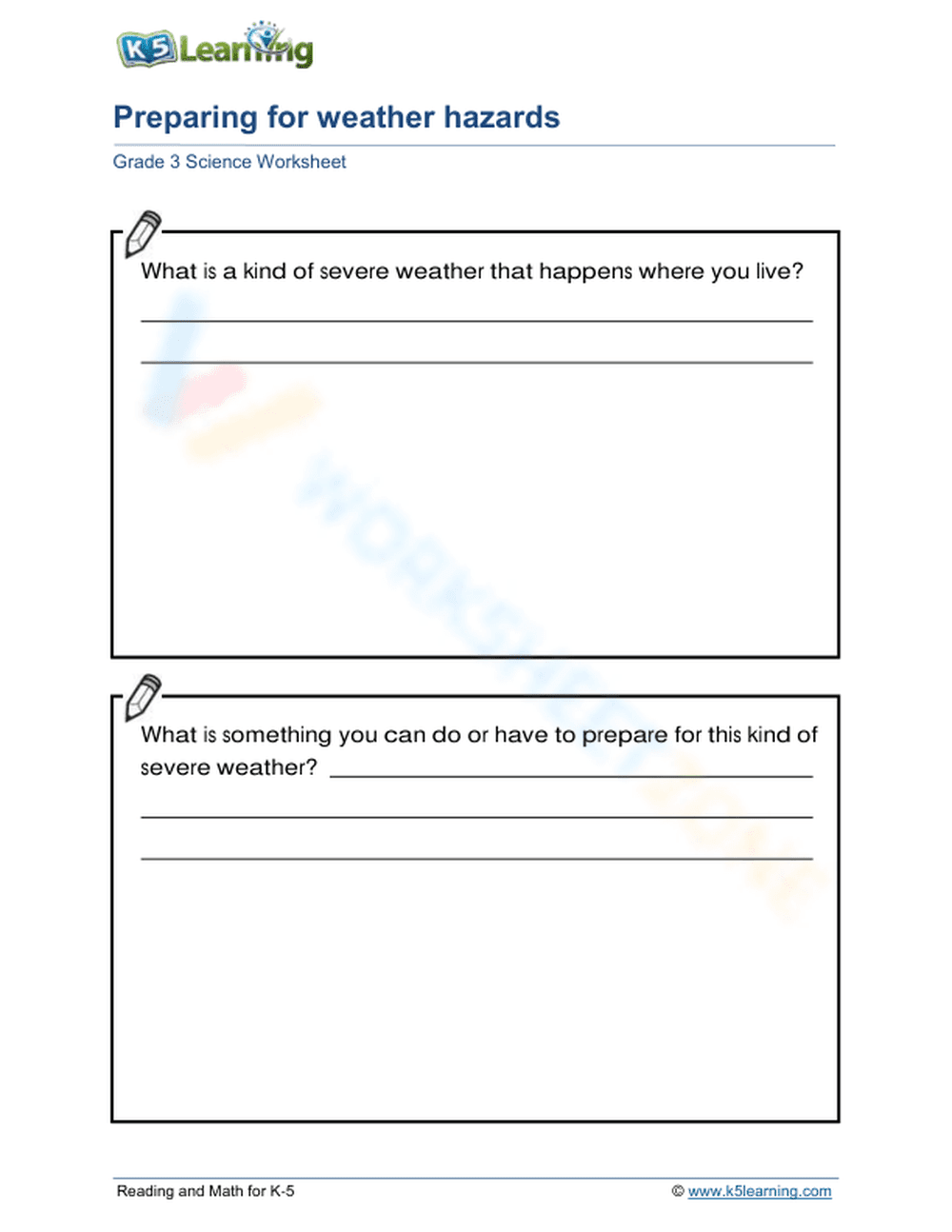 Preparing for weather hazards 3 - Page 1