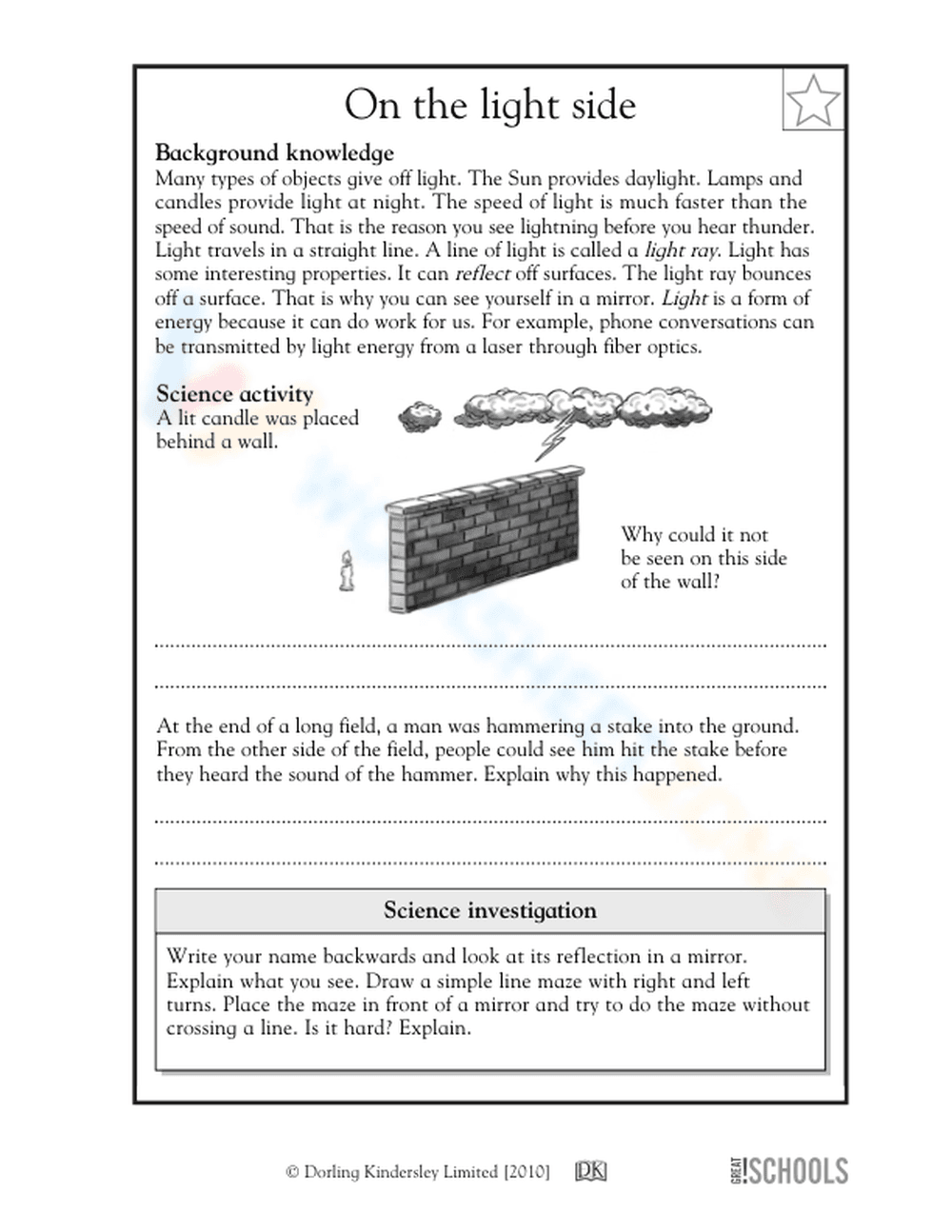 Properties of light - Page 1