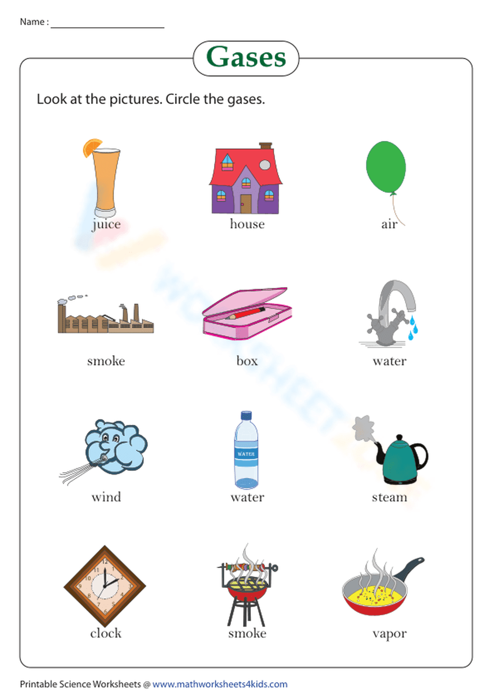 Identify the gases - Page 1
