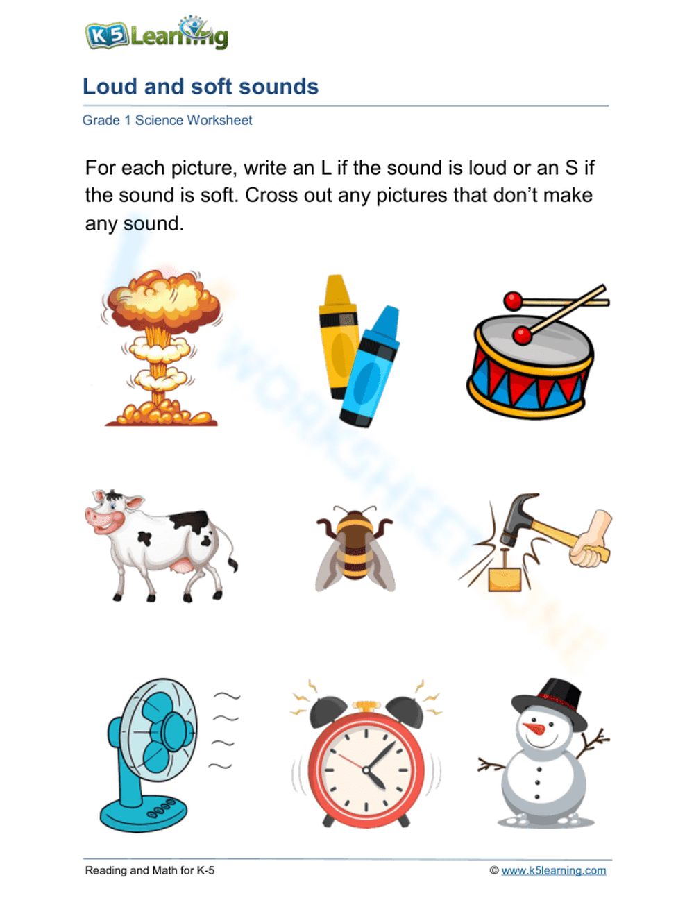 Exploring Loud and Soft Sounds for Science Practice - Page 1