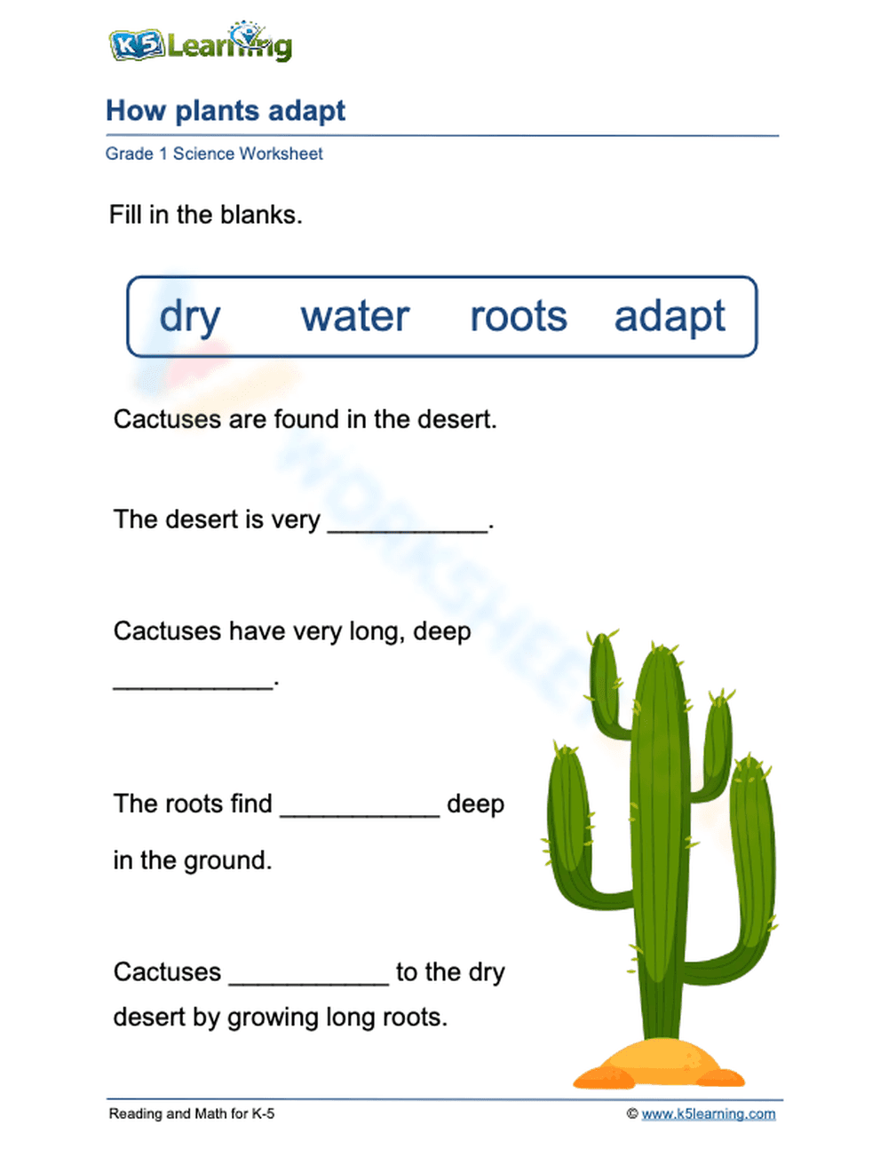 How cactuses adapt - Page 1