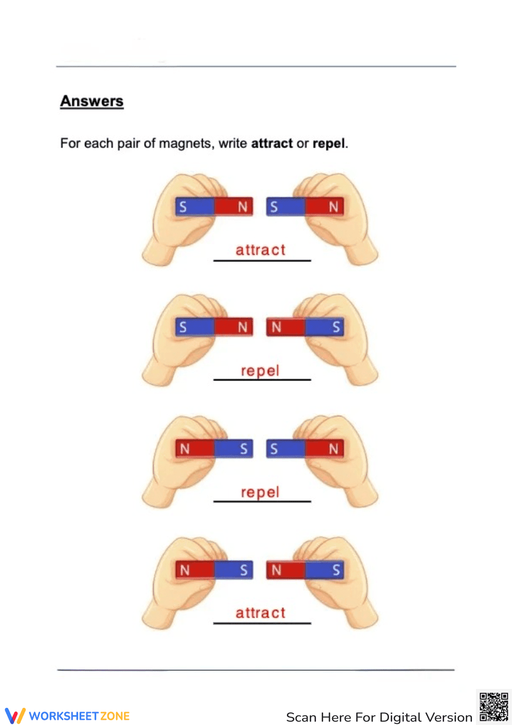 Grade 3 Science: Magnet Attraction and Repulsion - Page 2
