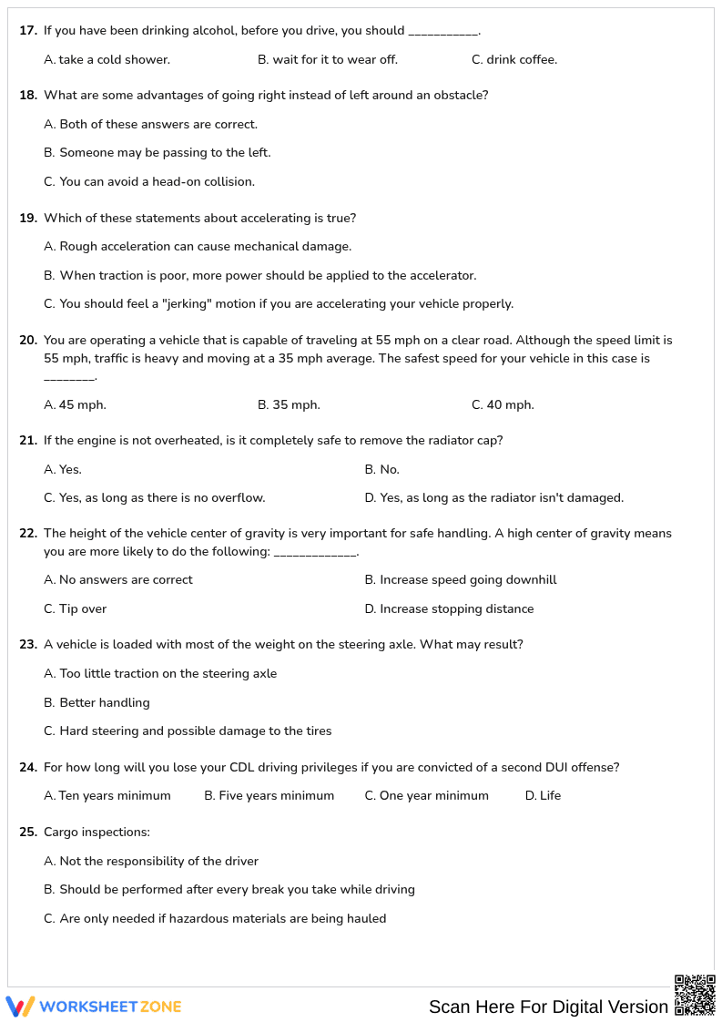 Free printable District/of_Columbia CDL General Knowledge worksheet part 21 - Page 3