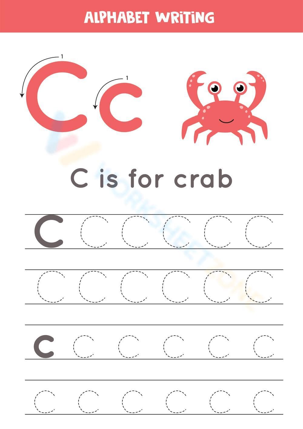 Alphabet Writing - C - Page 1