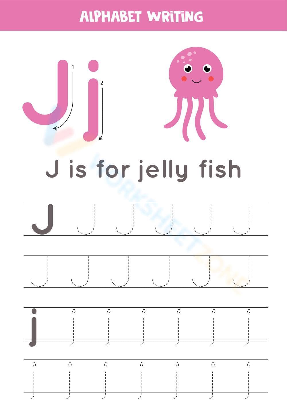 Alphabet Writing - J - Page 1