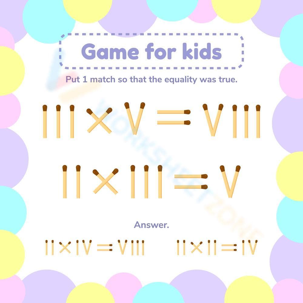 Roman Numerals Learning Game - Page 1