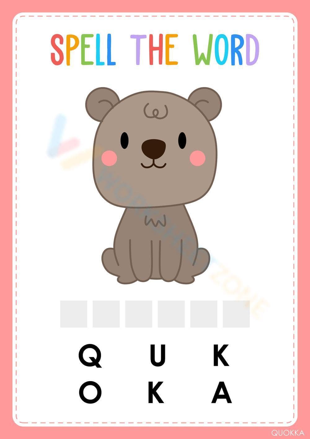 Animal words 11 - Page 1