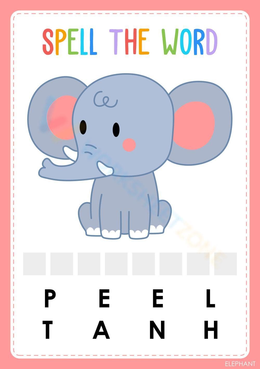 Animal words 18 - Page 1