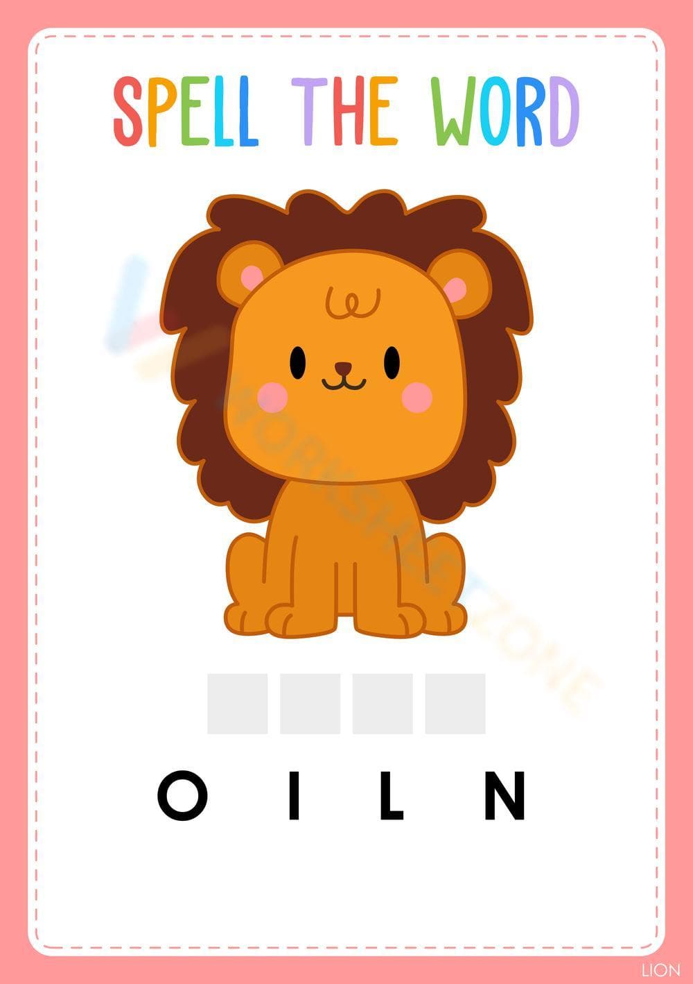 Animal words 20 - Page 1