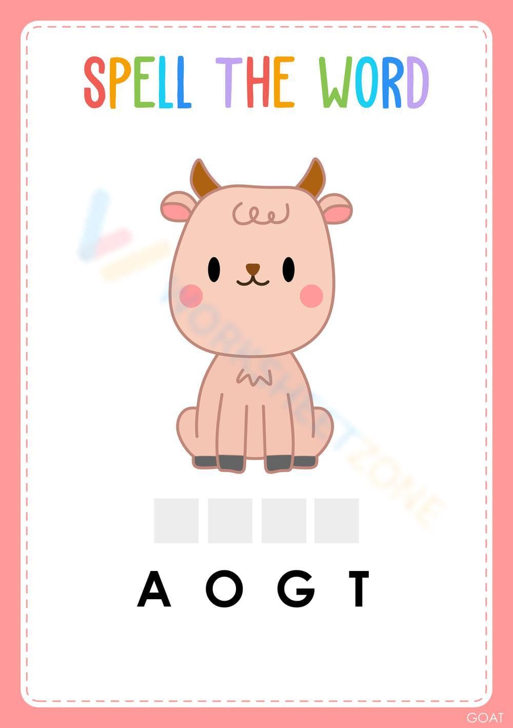 Animal words 21 - Page 1