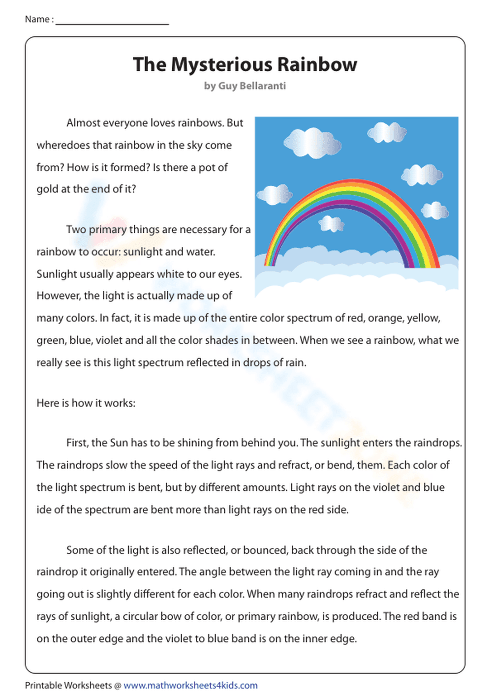 The Mysterious Rainbow - Page 1