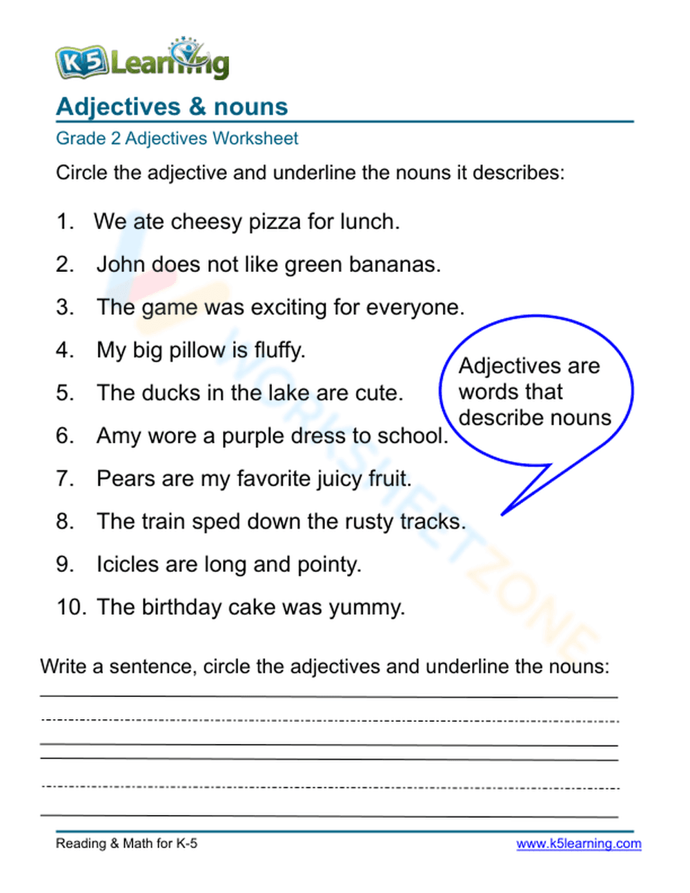 Adjectives & nouns 2 - Page 1