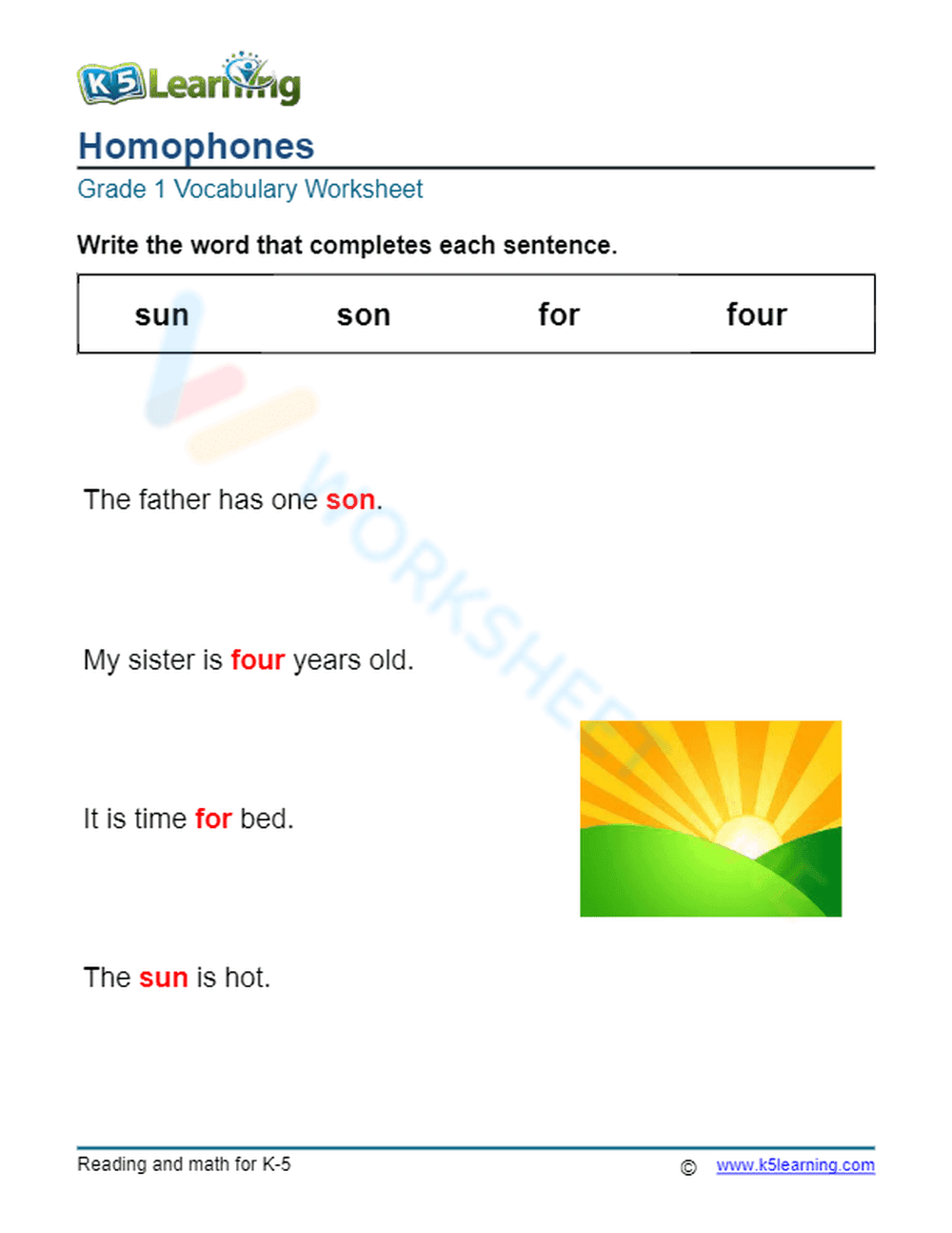 Homophones - Write 2 - Page 2
