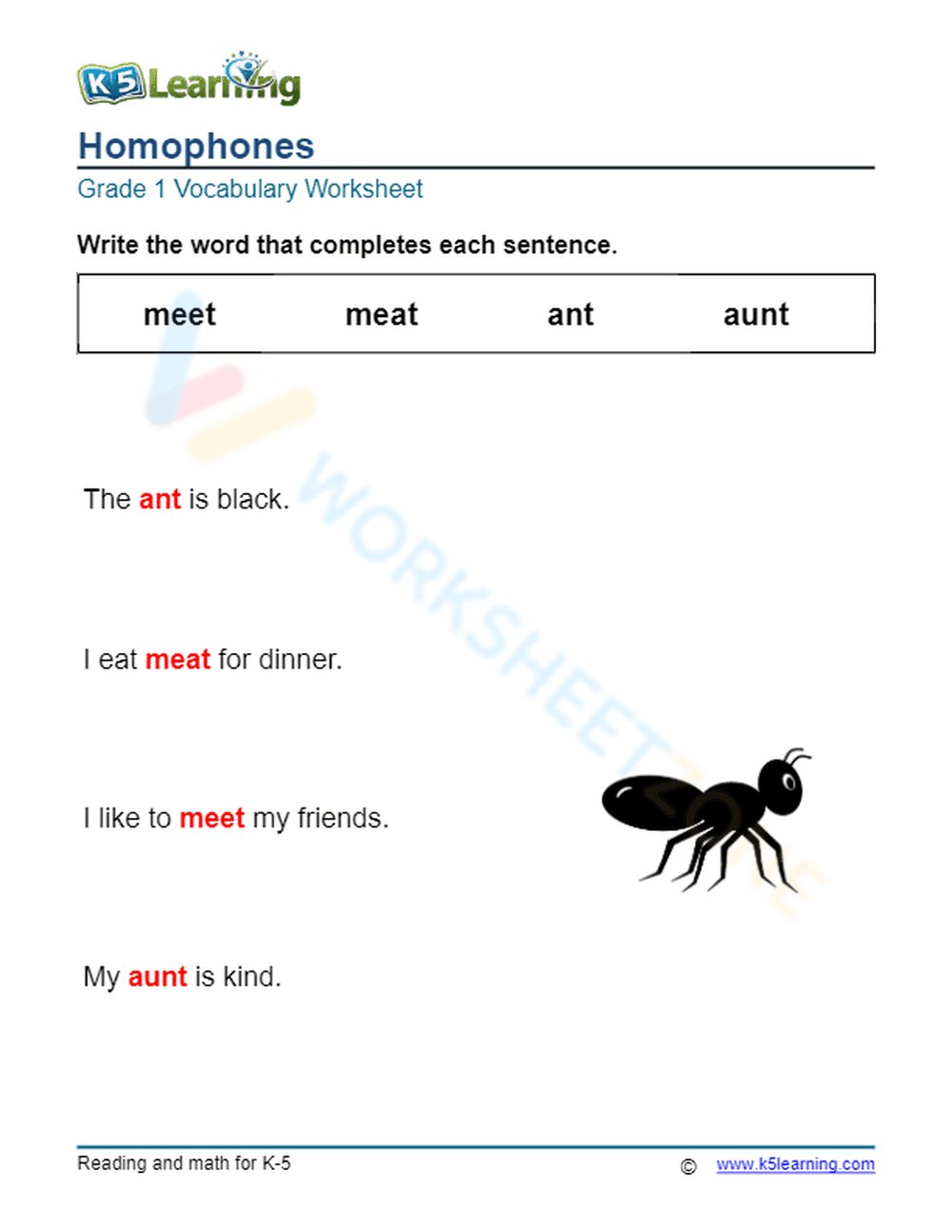 Homophones - Write 4 - Page 2