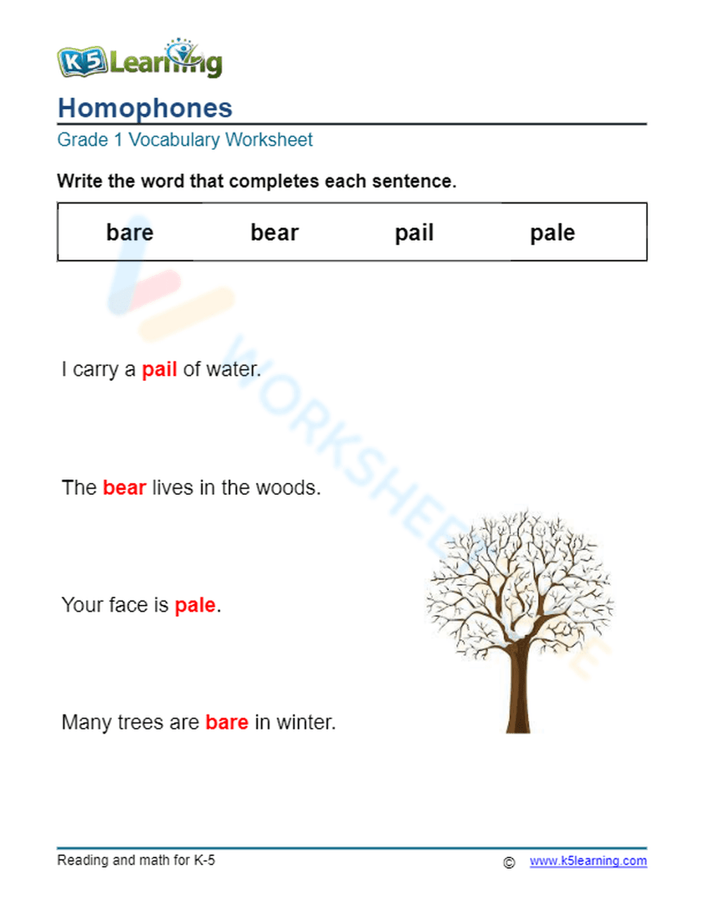 Homophones - Write 5 - Page 2