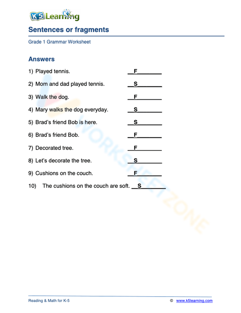 Sentences or fragments 1 - Page 2