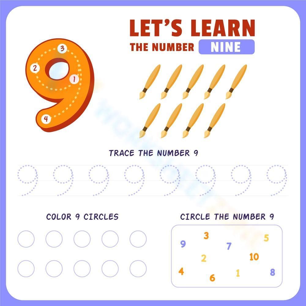 Fun Elementary Counting Worksheet for Early Math Skills - Page 1