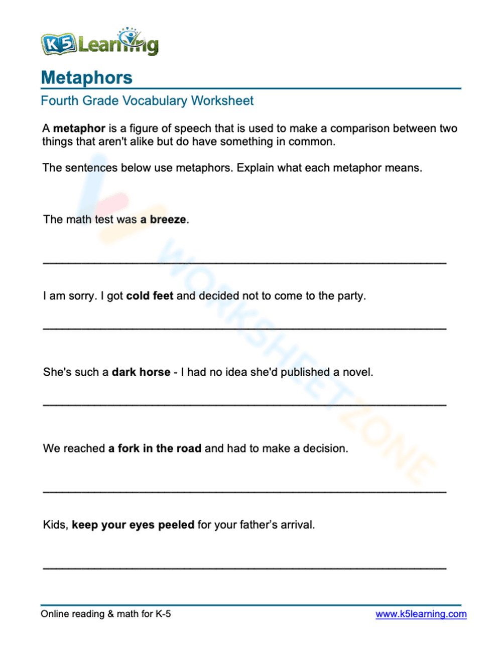 Metaphors 4 - Page 1