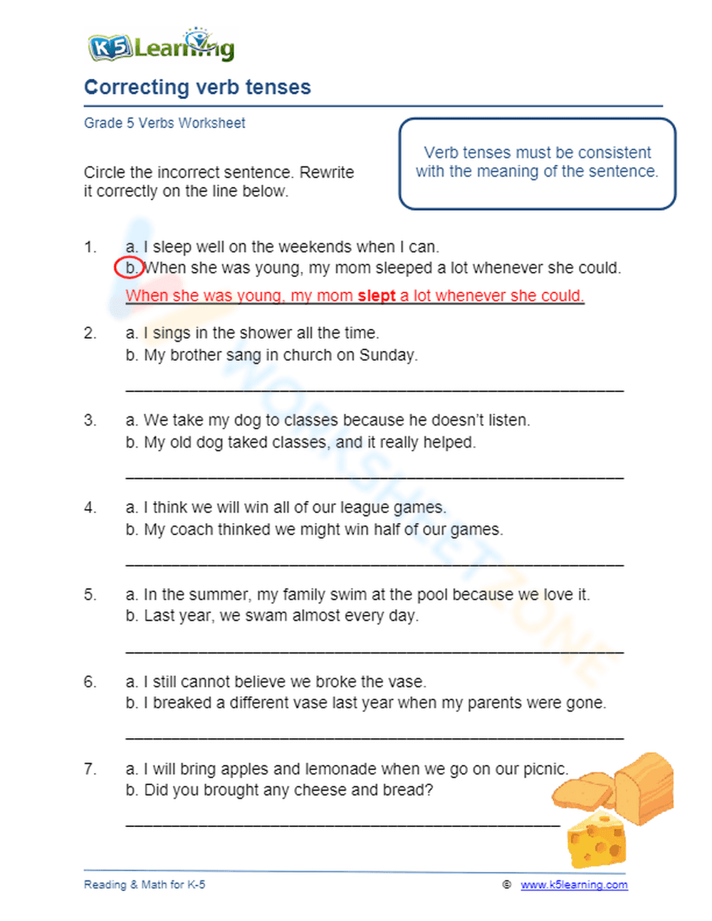 Verb tense shifts 1 - Page 1