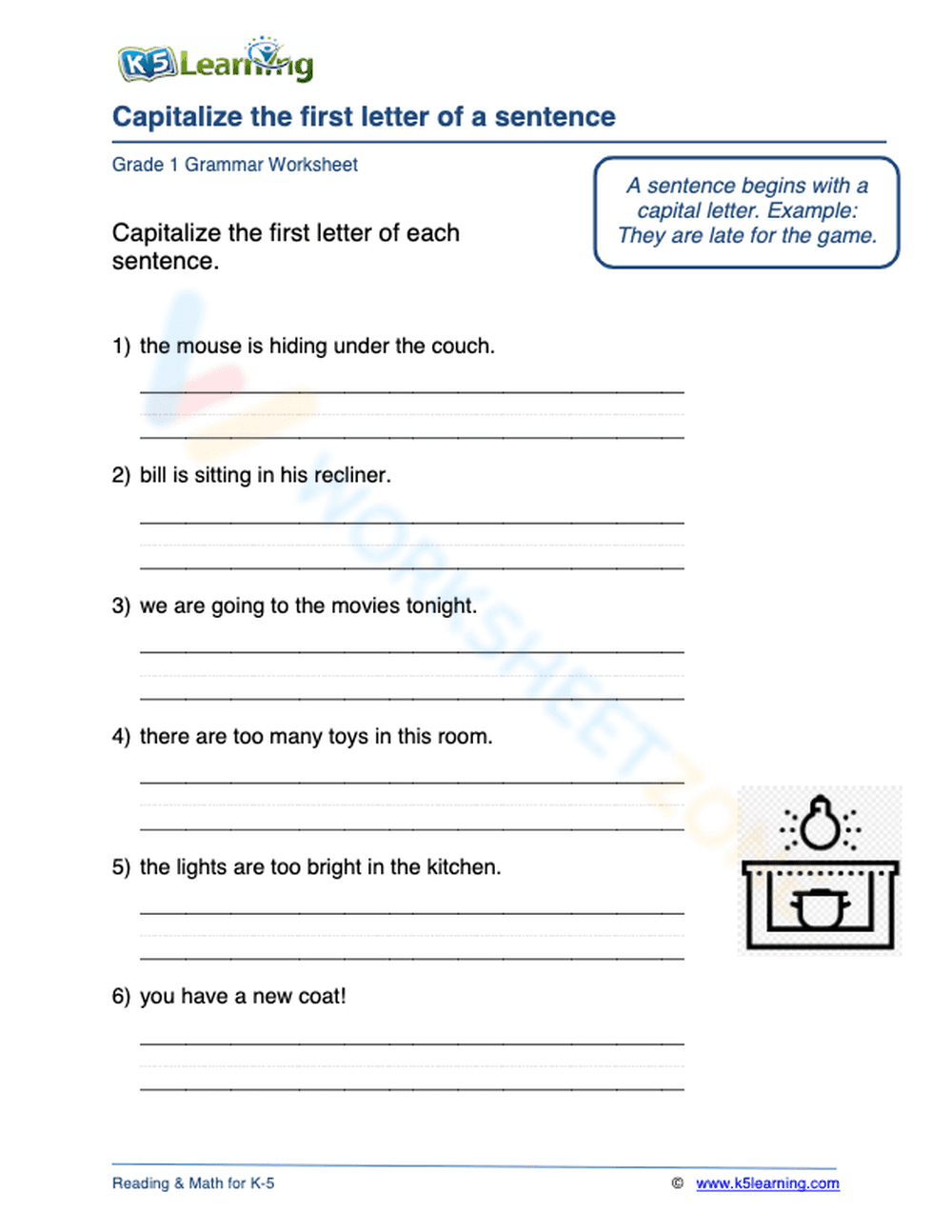 Capitalize the first letter of a sentence 2 - Page 1