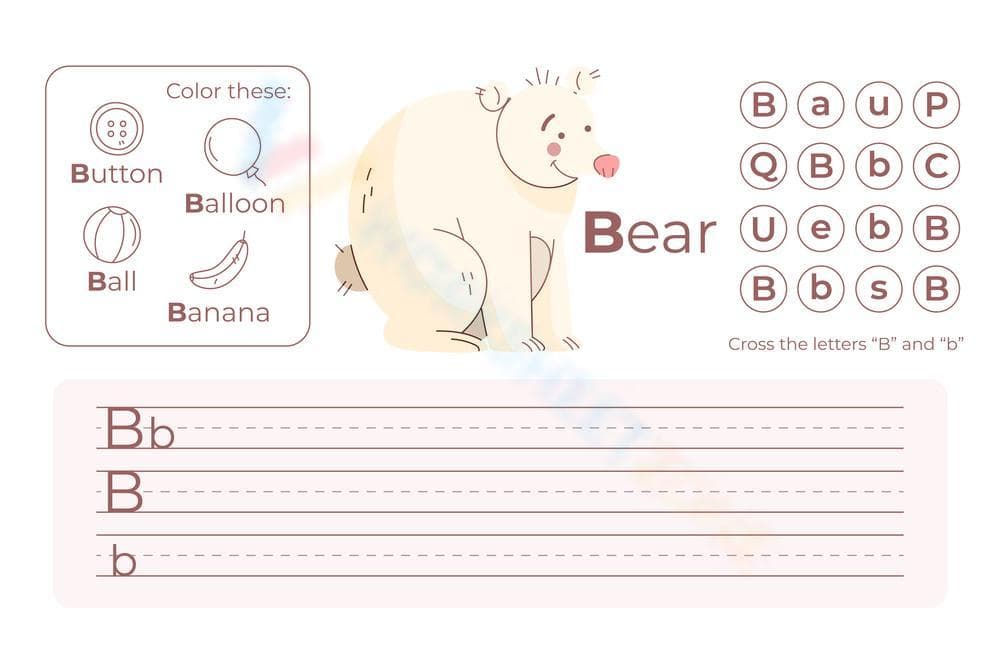 Writing Letter B - Page 1