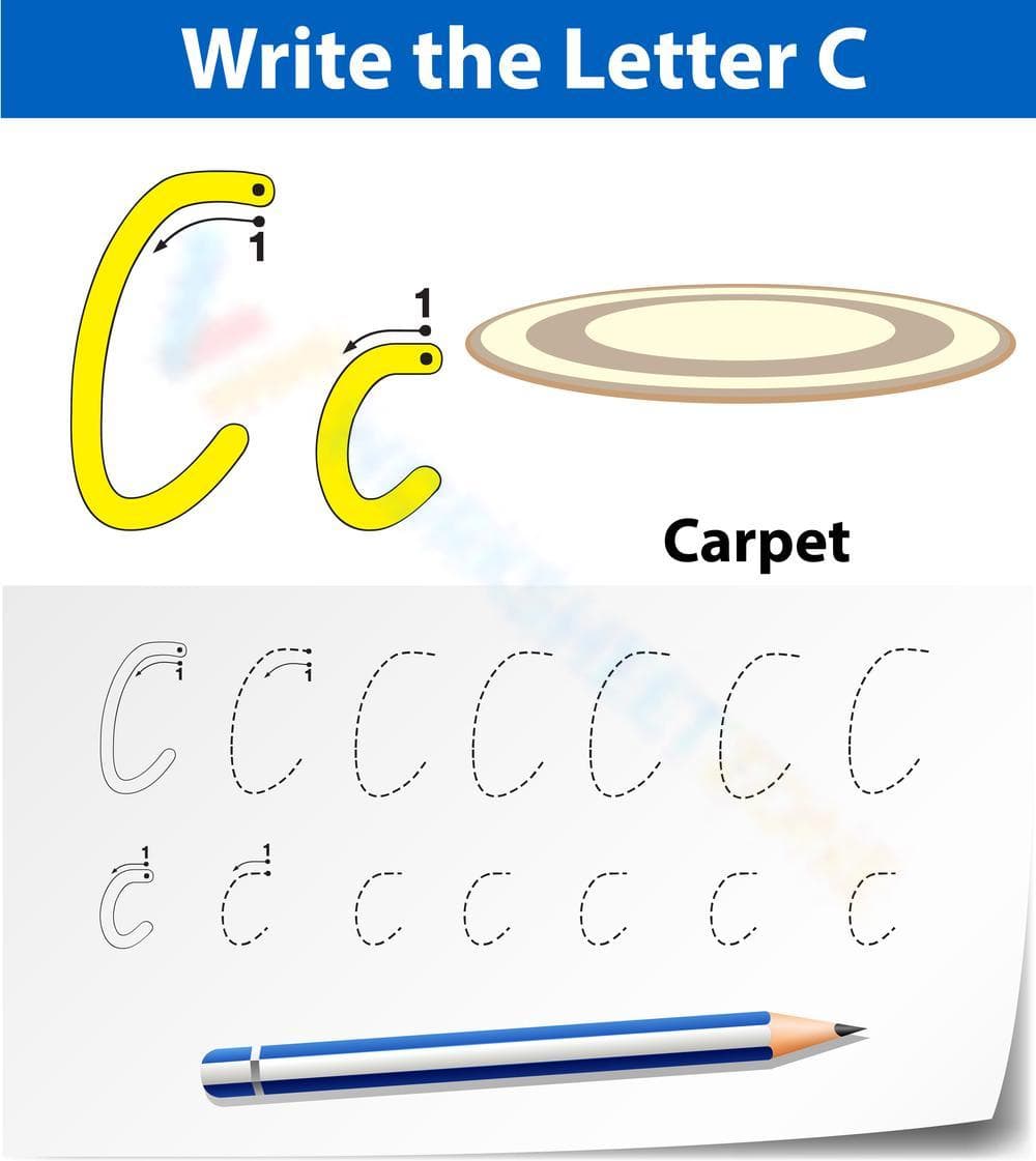 C is for Carpet Worksheet - Page 1