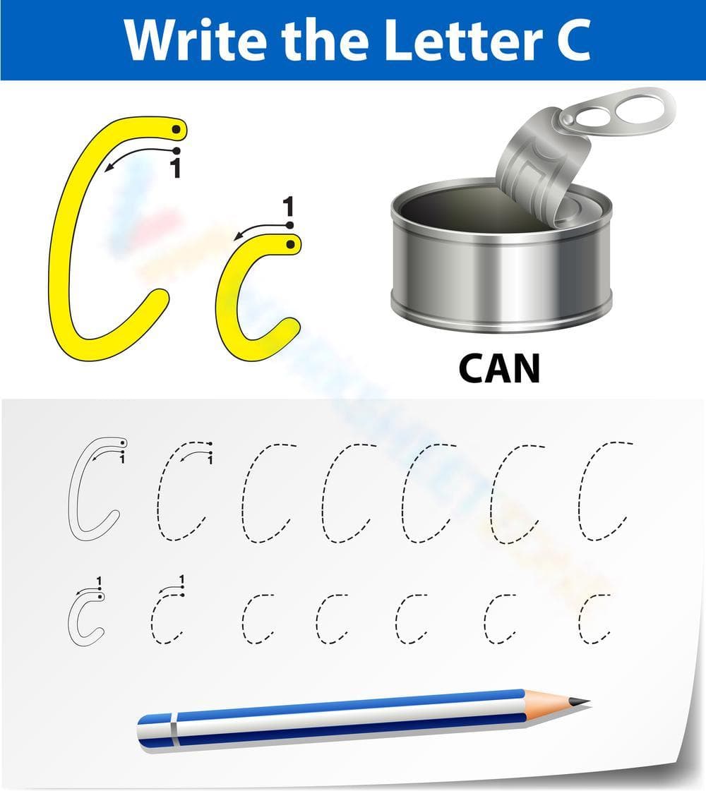 C is for Can Worksheet - Page 1