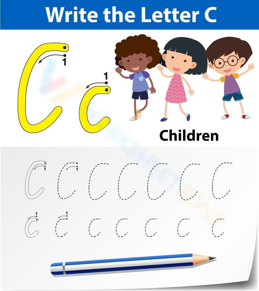 C is for Children Worksheet - Page 1