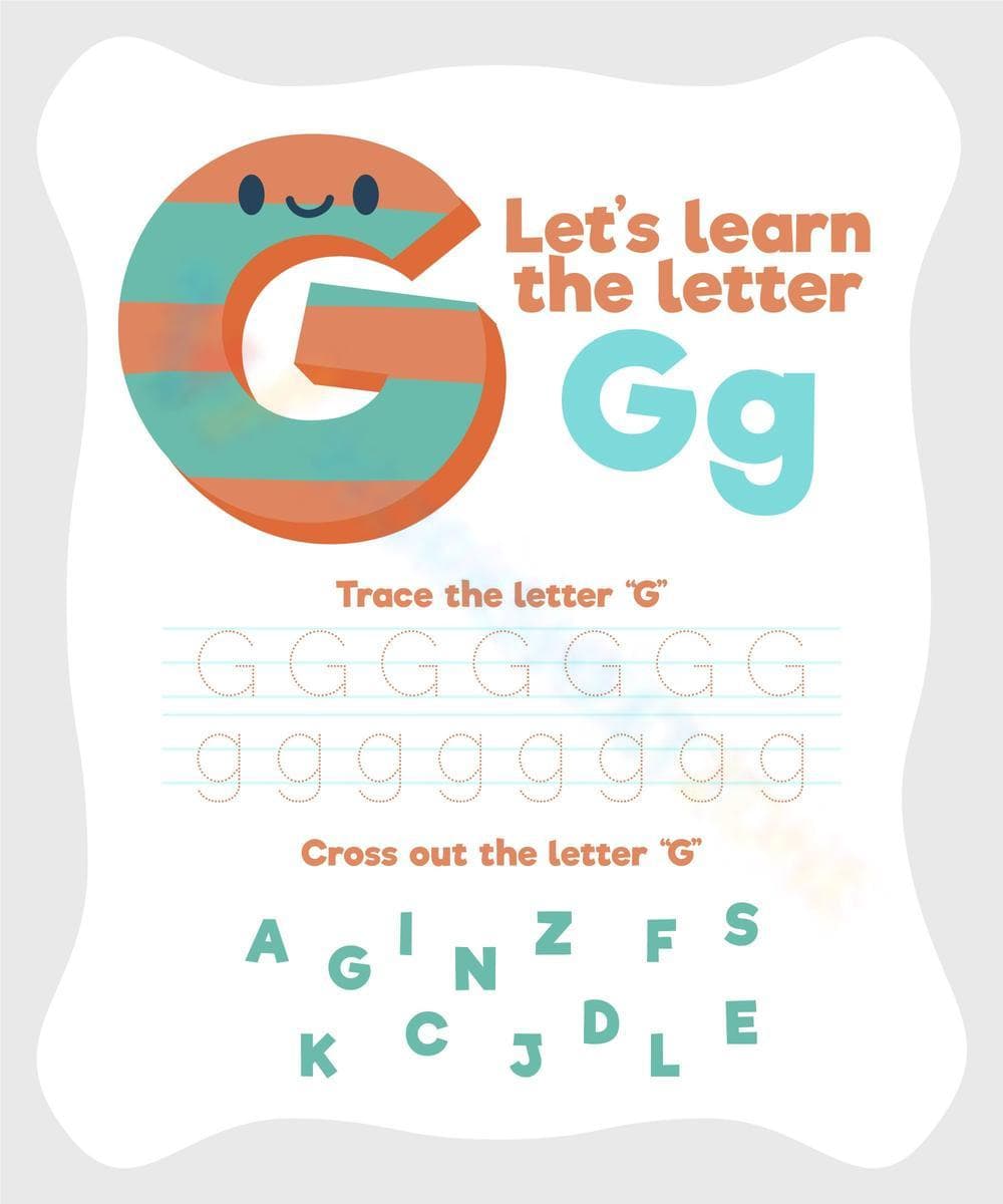 Learn the Letter G Worksheet - Page 1