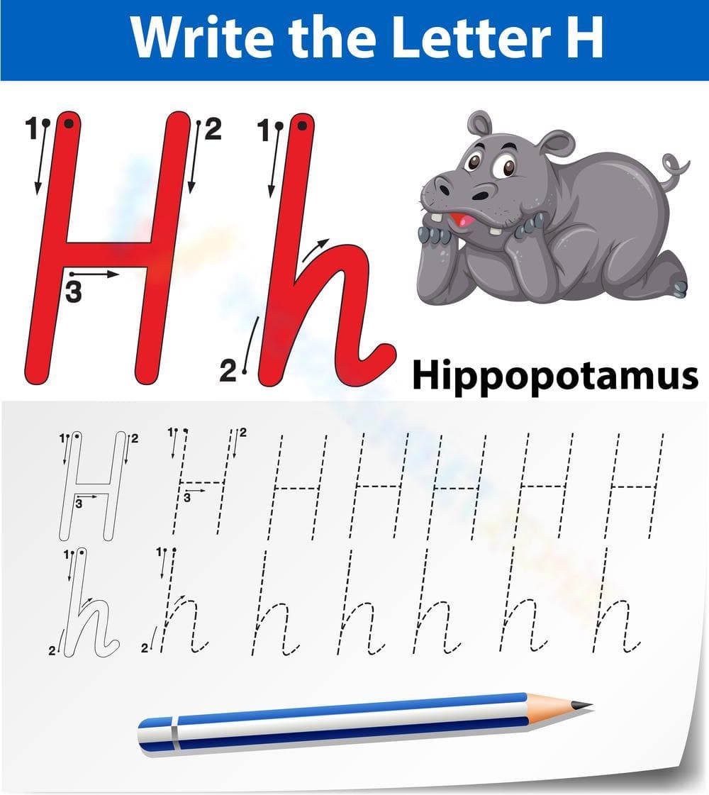 Master the Letter H with a Hippo! - Page 1