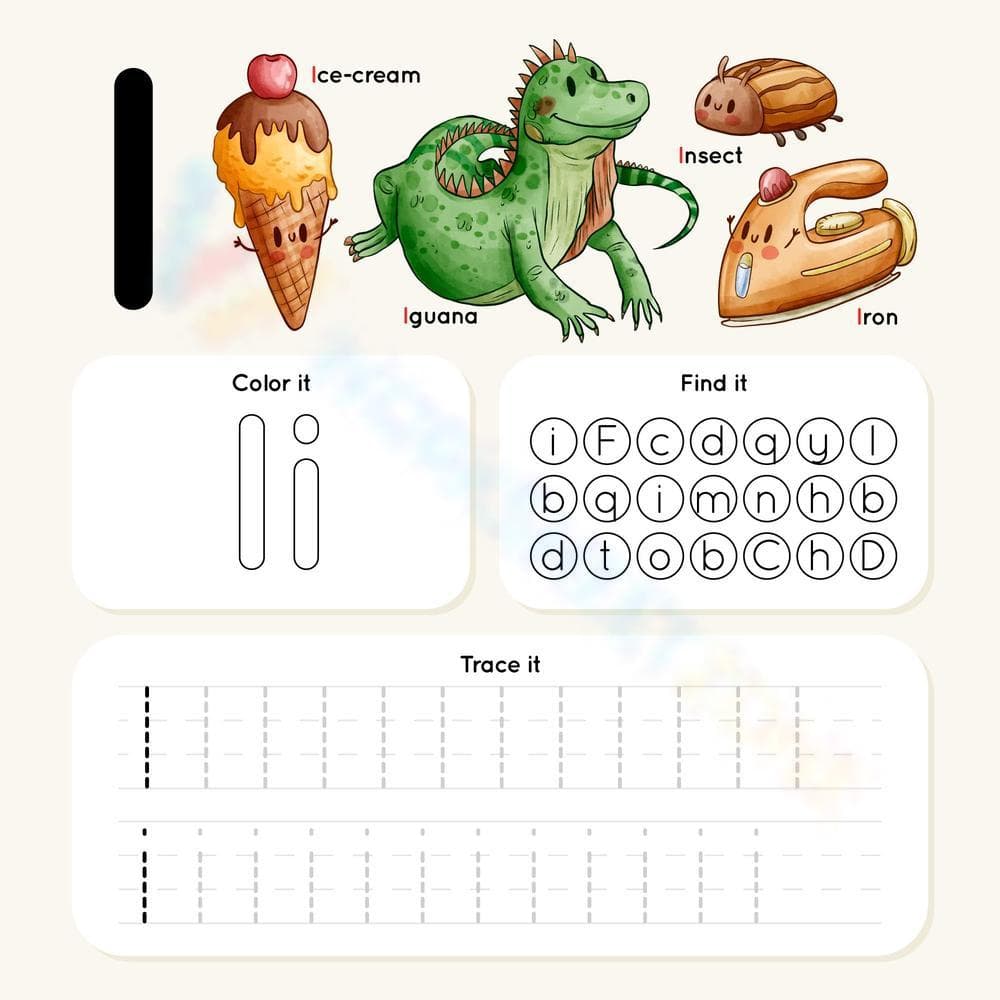 Fun Activities for Learning Letter I - Page 1
