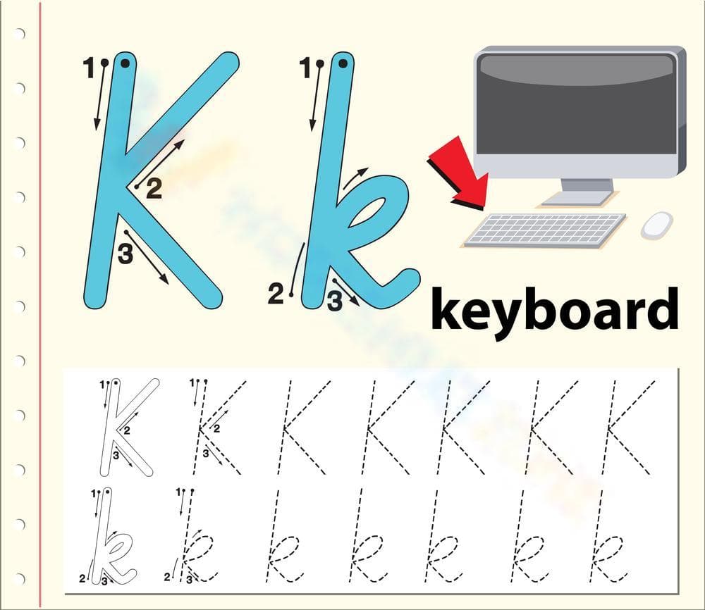 K is for Keyboard: Letter K and Technology - Page 1
