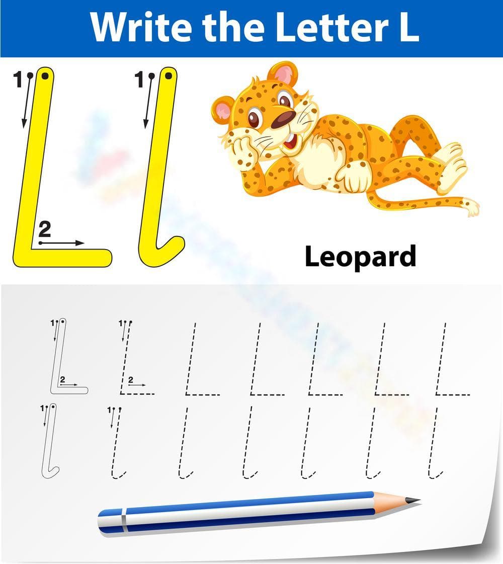 L is for Leopard: Alphabet Association - Page 1
