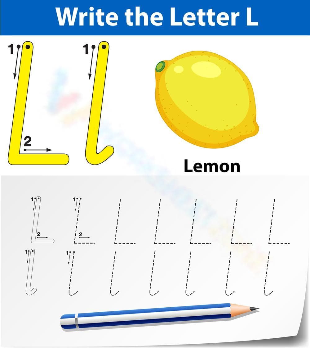 L is for Lemon: Engaging Alphabet Activity - Page 1