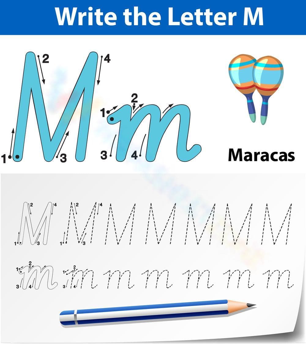M is for Maracas Worksheet - Page 1
