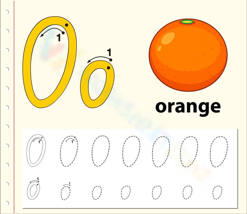 Letter O Tracing: An Orange Adventure! - Page 1
