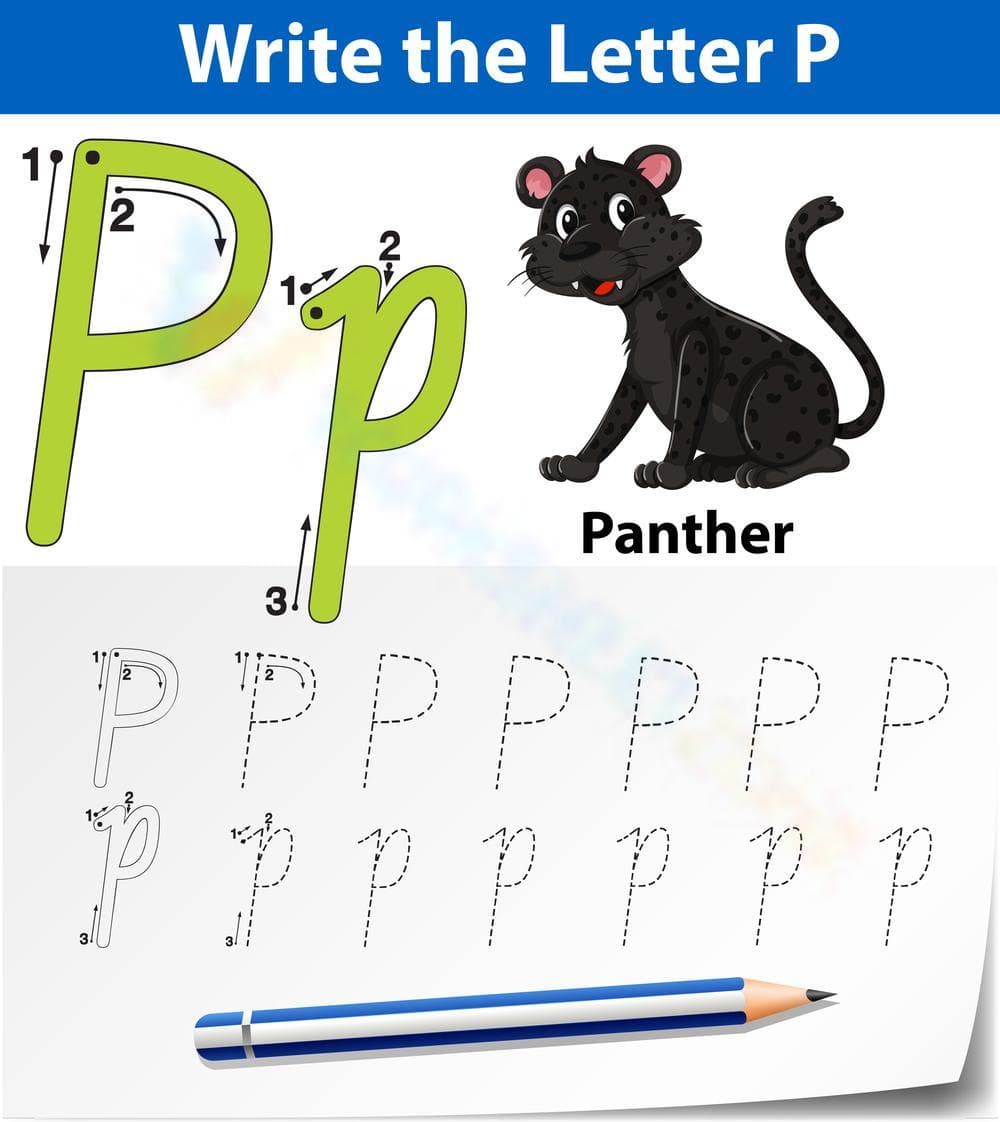 Write the Letter P Activities - Page 1