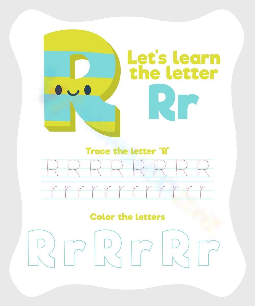 Learn the Letter R Worksheet - Page 1