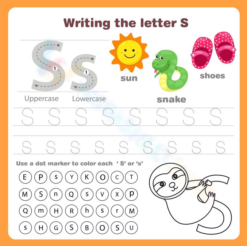 Engaging Worksheet for Learning Letter S - Page 1